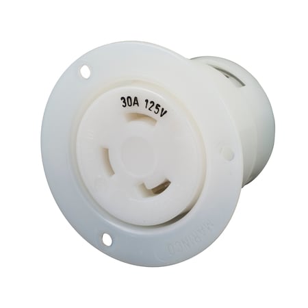 Marinco 305Fo Marinco 30A 125V Flanged Outlet Lkg 305FO